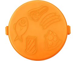 Knapperige Pizzabodem - Magnetronpan Grill - Snelle Maaltijden - Compact Roostergereedschap - 27 cm Breed - Oranje