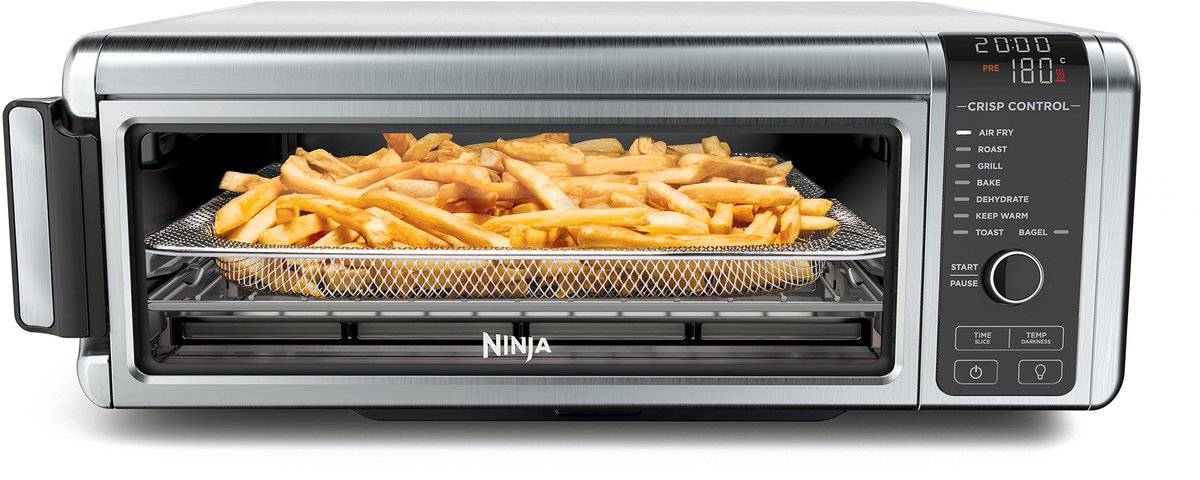 Ninja Foodi 8-in-1 Multifunctionele Elektrische Oven en Airfryer - 2400 Watt - RVS - Pizza Oven - SP101EU