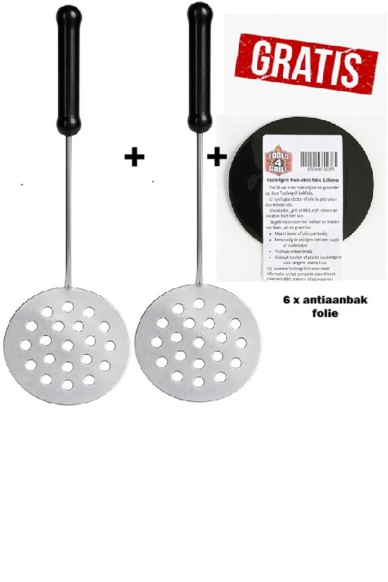 Tools4Grill set van 2 pizzaspatels met 6 anti-aanbakvellen. Geschikt voor alle mini pizza ovens.