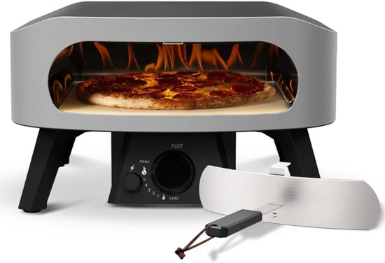 Florixa® Pizza oven Buiten - Pizza oven Buiten - Pizza oven Buiten Gas - Zwart - 57cm x 50cm x 30cm