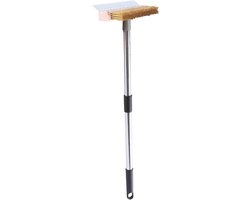 Pizza Steen Borstel - Oven Reiniger - Grill Onderhoud - Ergonomisch Handvat - 42 cm Lengte - Zwart