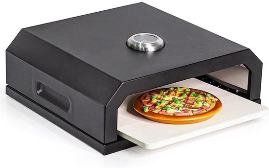 Pizzaoven Buiten - Houtgestookt Bakken - Authentieke Pizza - Roestvrij Staal - 12 Inch - Zilver