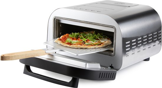 DO9289PZ Pizza Oven 'Pizza Genius' - Elektrische Pizza Oven Op Steen - 32 cm - tot 450°C - 1700 W