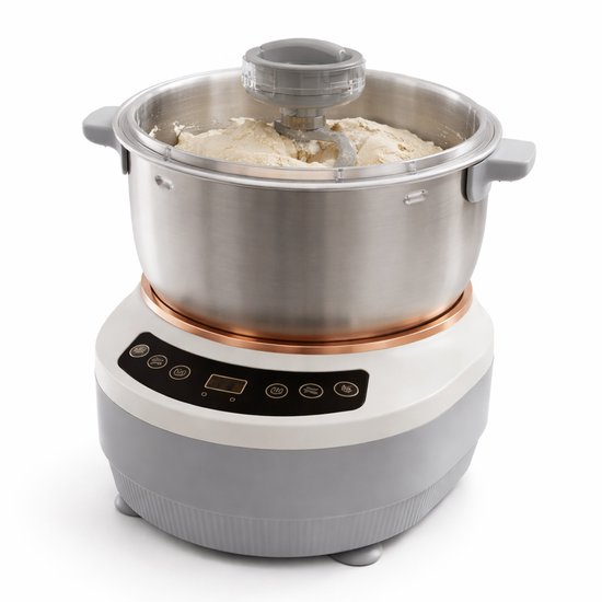 HOB Deegmachine XXL- Kneedmachine - Deegkneedmachine - Deegmixer - Geschikt voor Zwaar Deeg - 7L Capaciteit - 250W - Rijsfunctie