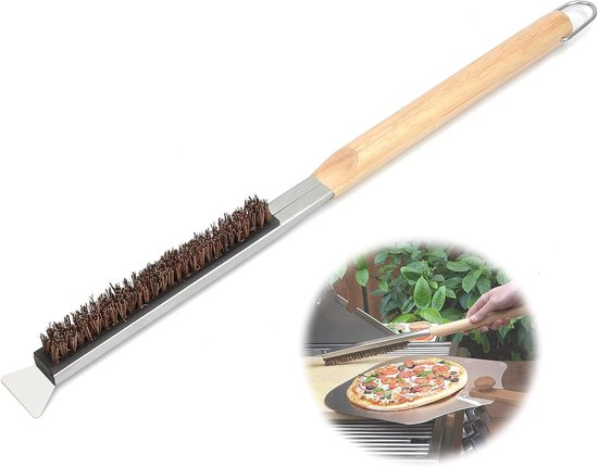Oven Borstel - Pizza ovenborstel - Borstel voor Pizza oven - 53.5 cm - Keuken Accessoires - Barbecue accessoires - Schoonmaakborstel voor Keukens