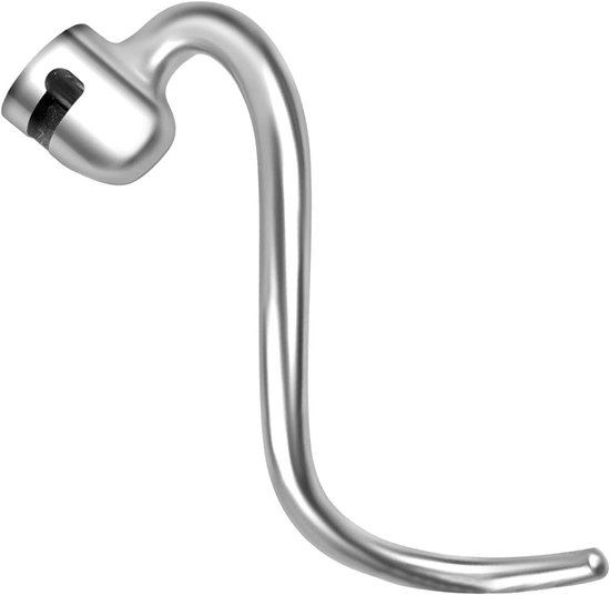 Kneedhaak Mixer - Keukenmachine Accessoire - Deeg Kneden - Roestvrij Staal - 18 x 9.4 cm - Zilverkleurig
