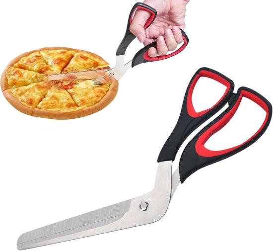 Pizzaschaar - Roestvrij staal - Ergonomisch handvat - Multifunctioneel - Voor Pizzaliefhebbers