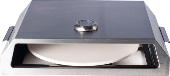 BIGHORN Pizza oven met pizzasteen voor Barbecue - Grilloven - Draagbare Pizzaoven- edelstaal