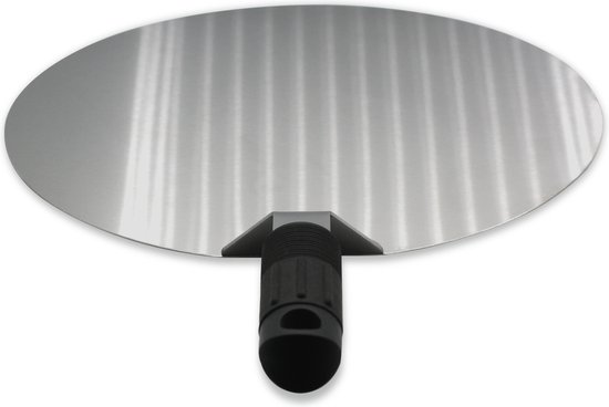 Burnic Pizzaschep RVS - Rond - Voor BBQ en oven - Pizzaspatel - PVC Handvat - Ø30 cm
