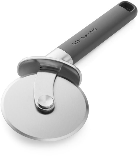 Pizzawiel/Pizzasnijder, 23,5 cm, Kunststof/RVS, Grijs - KitchenAid