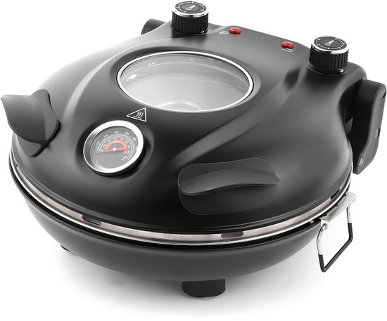 SP® Pizza Oven - Pizza Oven Elektrisch - Pizzaoven Draagbaar - Zwart - 33cm x 34cm x 17cm