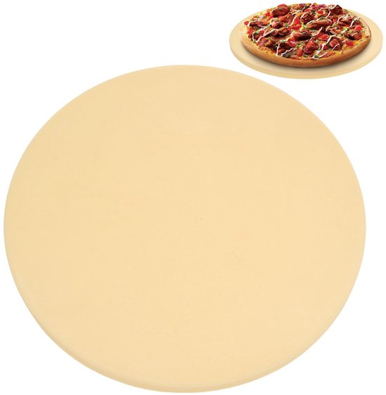Dailygoods- Pizzasteen 30,6 cm - Hoogwaardige Cordieriet - Kooksteen voor Oven/Grill - Duurzaam en Temperatuurbestendig - Geschikt voor Taarten/Brood - Baksteen