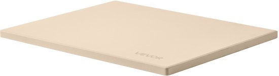 VEVOR Pizzasteen Baksteen 406 X 355 mm, Rechthoekige Cordieriet Pizzasteen, Grote Steenplaat met Schraper, 1,5 Cm Dik, Hittebestendig, Geschikt voor Keukenovens, Broodbakken, Pizzabakken en Grillen