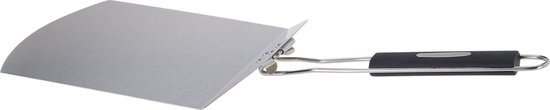 Cookinglife Pizzaschep - BBQ Pizzalifter - Pizza Lifter - RVS/Kunststof Zwart/Grijs - Vaatwasserbestendig Hittebestendig - 24 x 30 cm