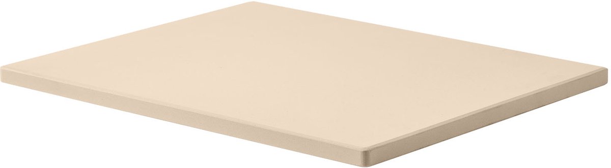 Rechthoekige cordieriet pizzasteen, 38 x 30 cm, duurzame baksteen met schraper, 1,5 cm dik hittebestendig materiaal, ideaal voor ovens, brood, pizza en barbecueën