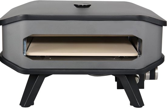 RVV® Pizza oven Buiten - Pizza oven Buiten - Pizza oven Buiten Gas - Pizza’s tot Ø34 cm in 2 minuten - Energy Class A - Zwart -54 cm x 54 cm x 32 cm