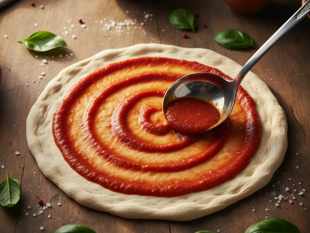 Hoeveel pizzasaus per pizza gebruiken?