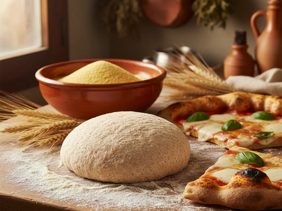 Luchtig volkoren pizzadeeg maken